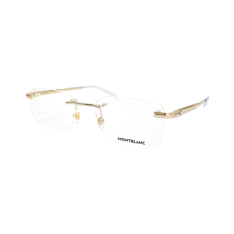 Montblanc Meisterstück Rimless Rectangle Optical Glasses Gold for Men. MB0279O-002