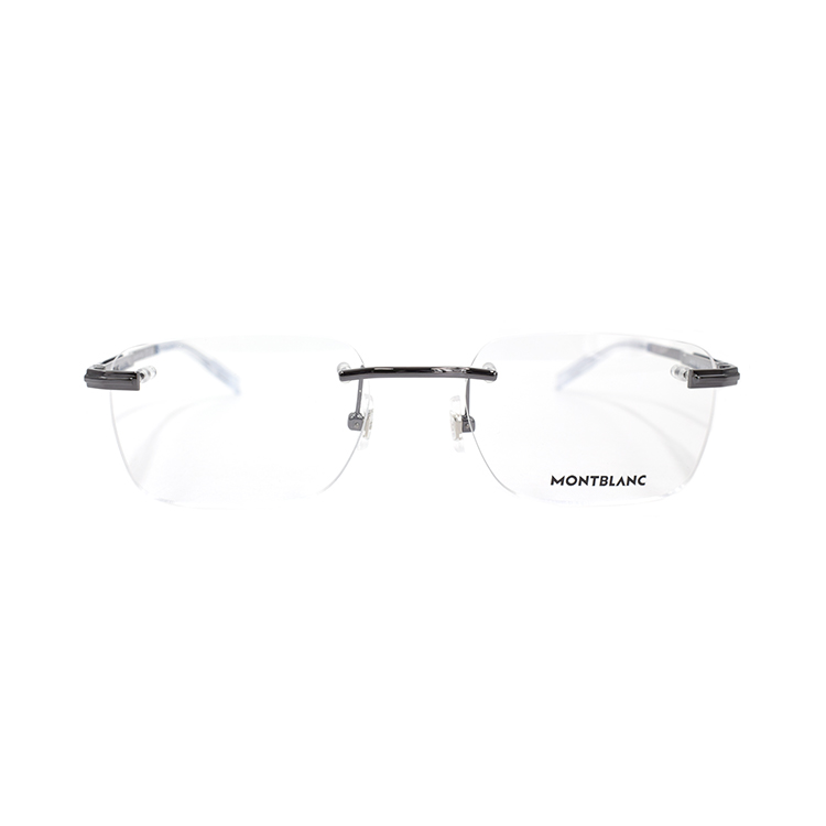 Montblanc Meisterstück Rimless Rectangular Gunmetal Alloy Optical Glasses for Men MB0279O-003 圖 3