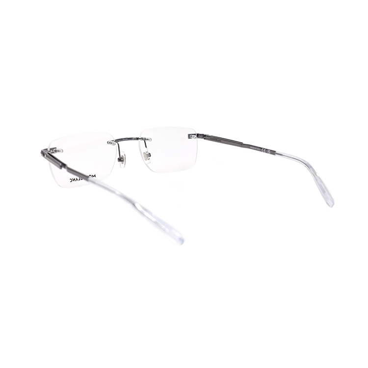 Montblanc Meisterstück Rimless Rectangular Gunmetal Alloy Optical Glasses for Men MB0279O-003 圖 4
