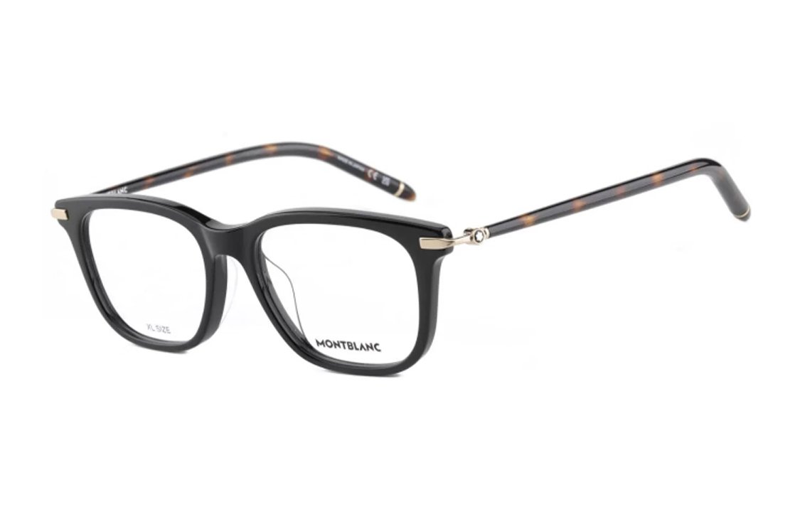 MONTBLANC Modern Alloy Irregular Optical Glasses Unisex Black Frame. MB0275OA-004