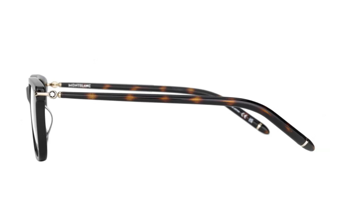 Shop モンブラン モダンアロイ イレギュラー光学メガネ ユニセックス ブラックフレーム MB0275OA-004