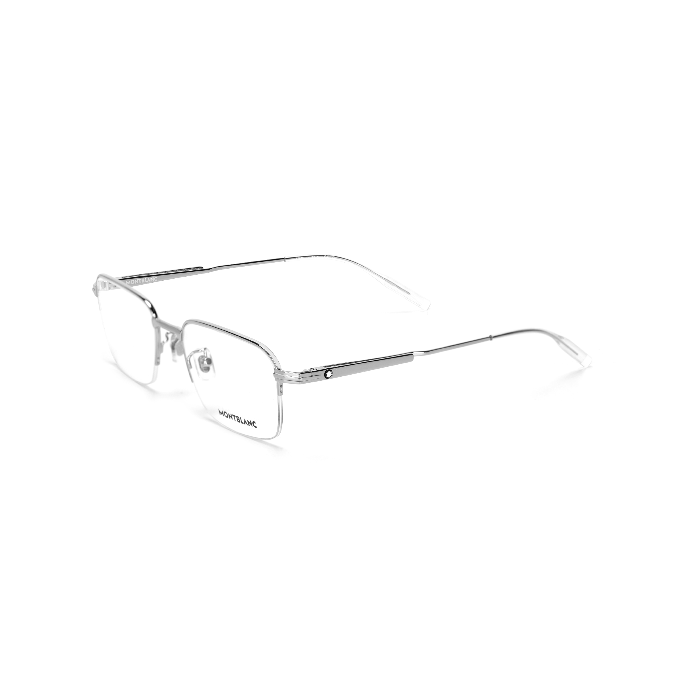 MONTBLANC Optical Eyeglasses Frame for Men - Browline Style, Adjustable Power. MB0220OA-001