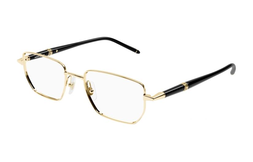 MONTBLANC Optical Glasses Gold Square Frame Unisex Eyewear Adjustable Prescription MB0347O004 圖 2