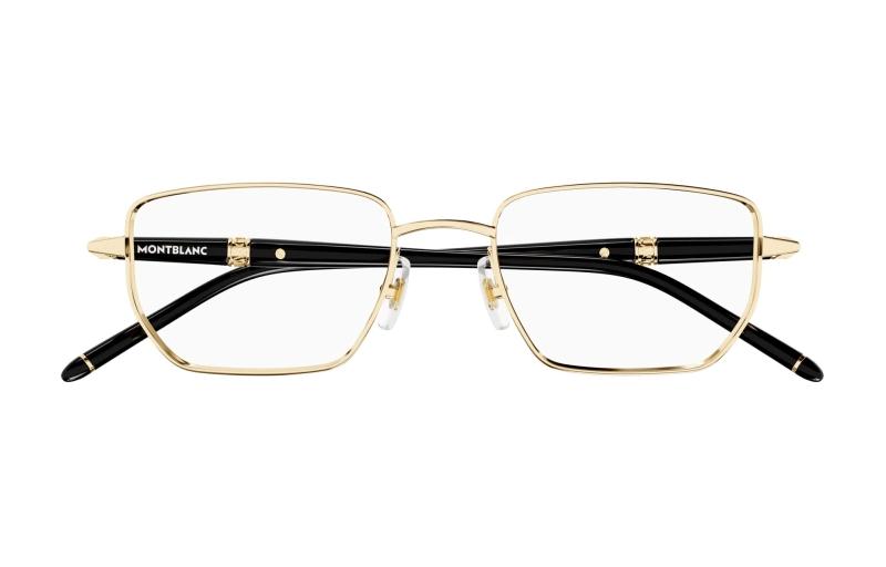 MONTBLANC Optical Glasses Gold Square Frame Unisex Eyewear Adjustable Prescription MB0347O004 圖 3