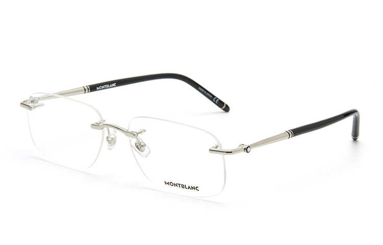 MONTBLANC Optical Glasses Rimless Oval Frames Business Style Men MB0071O-002 圖 2