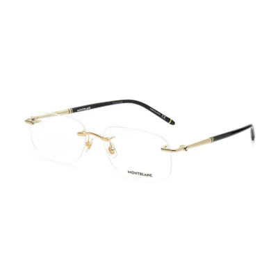 Montblanc Oval Alloy Optical Frame Glasses for Men (Transparent Lens). MB0071O-003