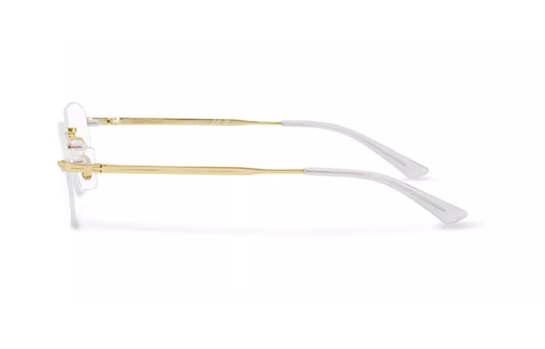 Montblanc Rectangular Gold Metal Optical Eyeglasses for Men. MB0307O-001 圖 4