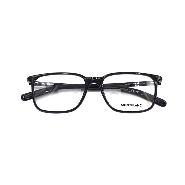 Montblanc Rectangular Optical Glasses  Black - Entry Hexagonal White Star Series. MB0328O-001 圖 4