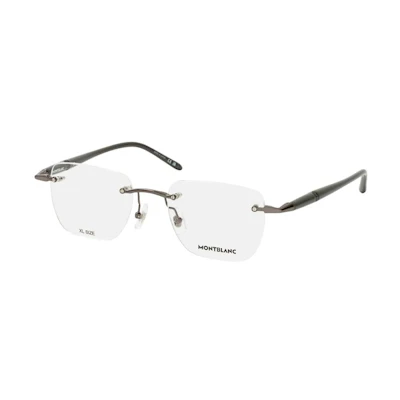 Montblanc Rectangular Optical Glasses Unisex Metal Frame with Iconic Logo. MB0346O003