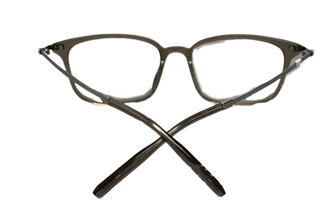 Shop Kacamata Optik Titanium Montblanc Unisex Bingkai Transparan Cokelat Persegi Panjang. MB0315OA-004