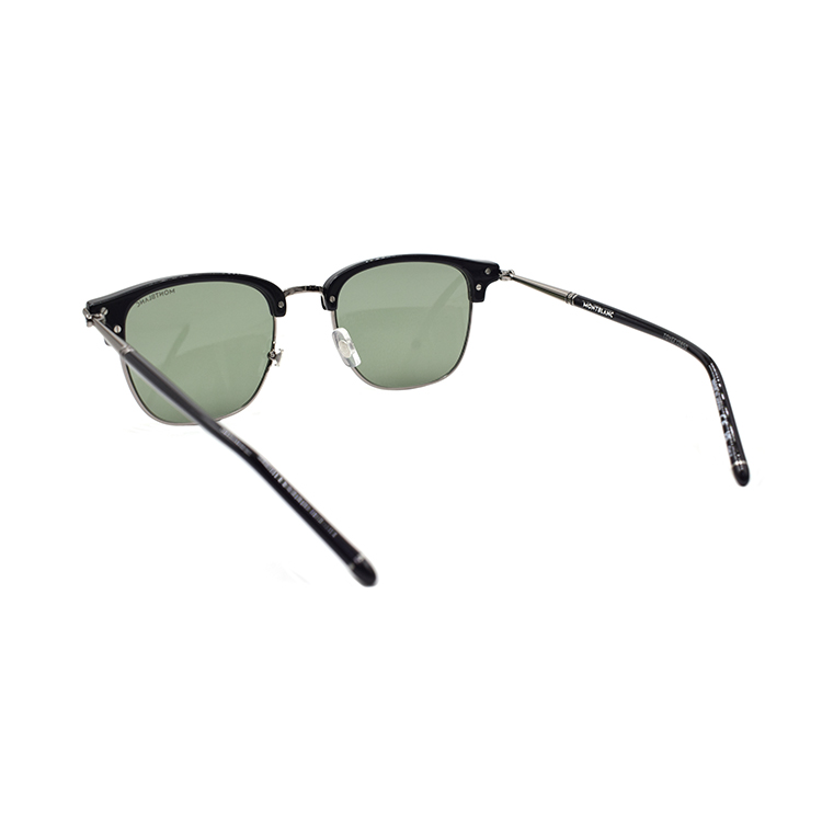 Montblanc Retro Browline  Sunglasses Black Silver Holiday Edition MB0242S-006 圖 4
