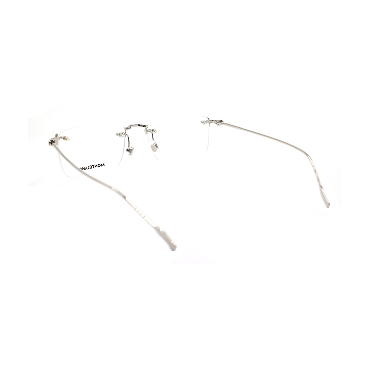 Shop MONTBLANC Bingkai Cermin Mata Lelaki Perak Segi Empat (Sedia Preskripsi). MB0241O-001