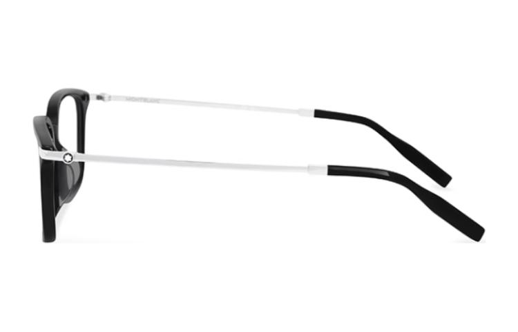 Shop Montblanc Kacamata Optik Unisex Titanium Silver Logo Bintang Putih Hexagonal. MB0315OA-005