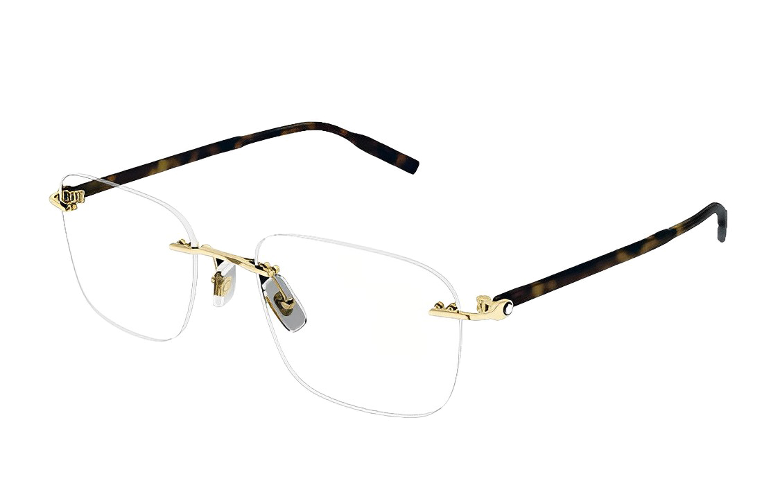 MONTBLANC Stylish Rectangular Optical Glasses Unisex Simple Casual Eyewear Frame. MB0222O-006 圖 2