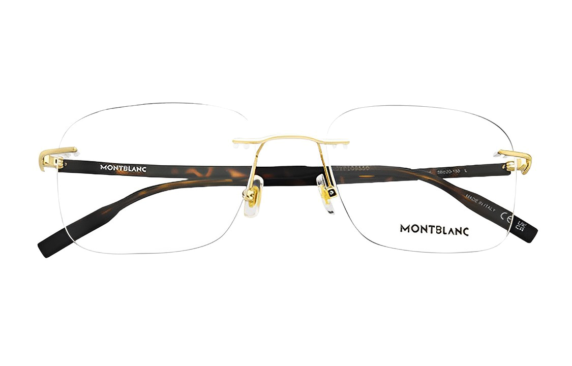 MONTBLANC Stylish Rectangular Optical Glasses Unisex Simple Casual Eyewear Frame. MB0222O-006 圖 3