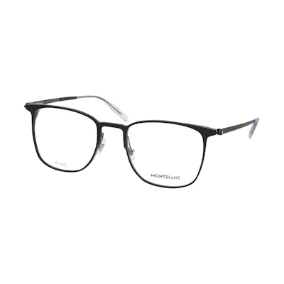 MONTBLANC Titanium Aluminum Irregular Optical Glasses Black Unisex Couple Style MB0232O004