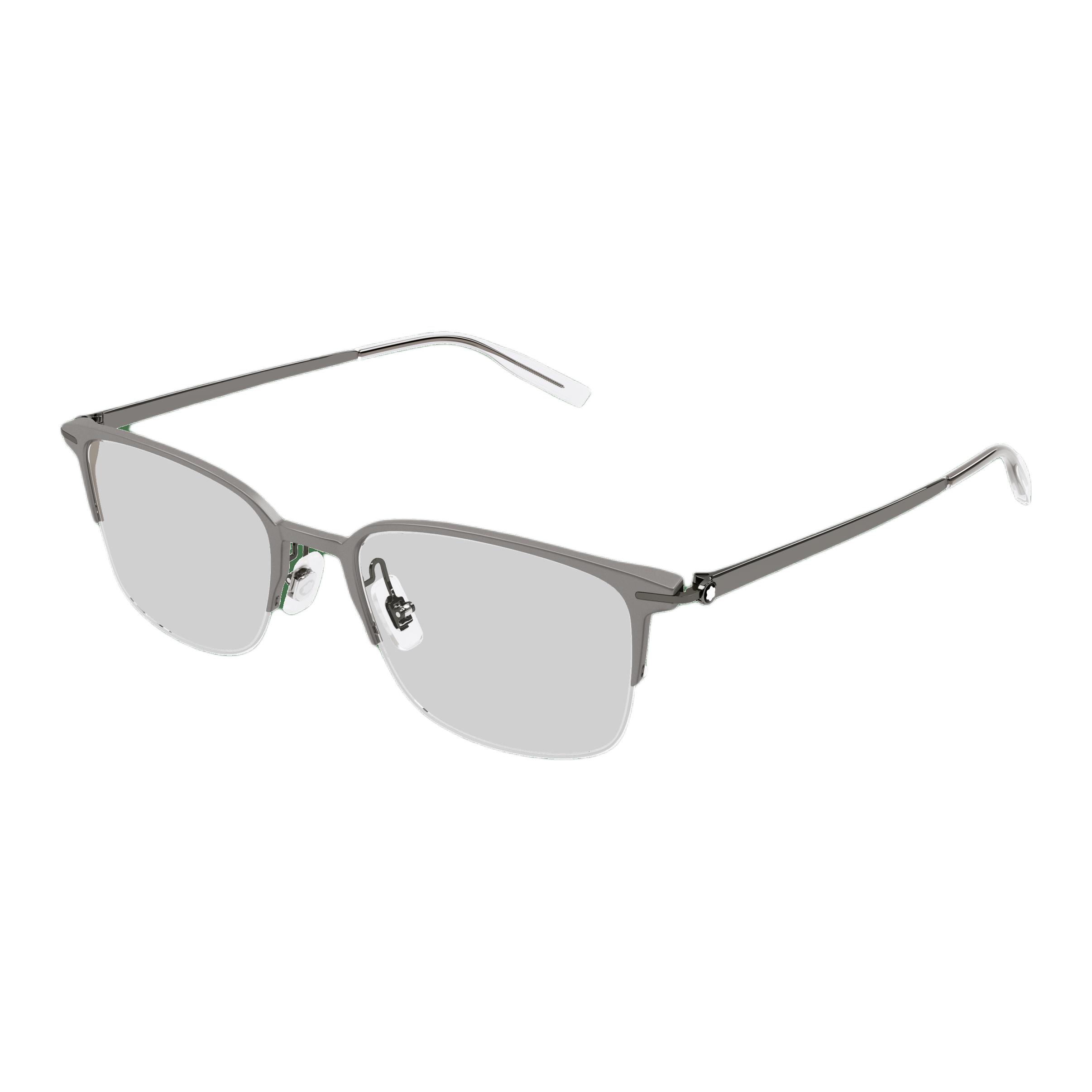 Montblanc Titanium Rectangle Gunmetal Business Optical Glasses for Men. MB0234OK-005