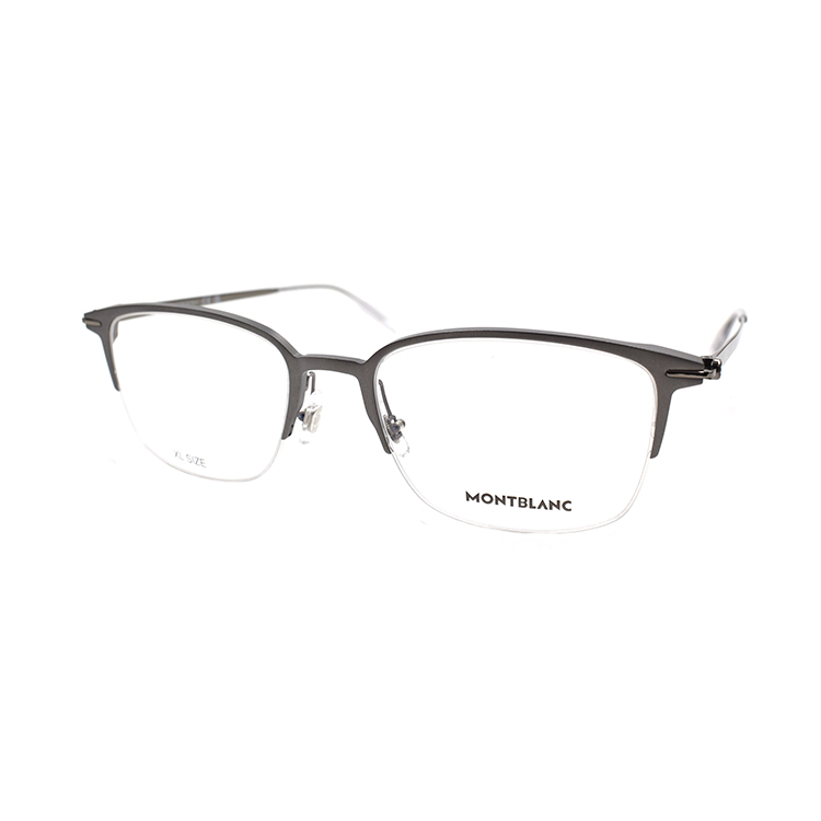 Montblanc Titanium Rectangle Gunmetal Business Optical Glasses for Men. MB0234OK-005 圖 2