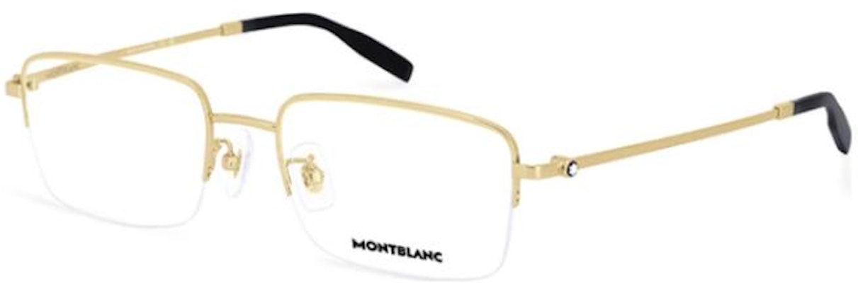Kacamata Optik Setengah Bingkai Titanium MONTBLANC Pria - Emas MB0313OA-002 Buy Kacamata Optik Setengah Bingkai Titanium MONTBLANC Pria - Emas MB0313OA-002