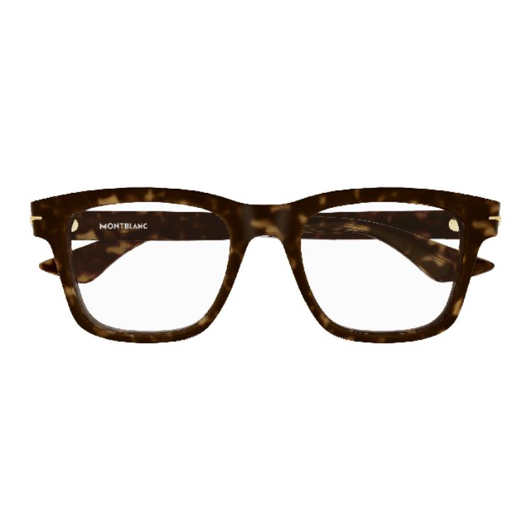 Montblanc Tortoiseshell Irregular Acetate Optical Frame Glasses for Men. MB0266O00654 圖 3