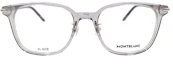 Lookbook Frame Kacamata Pria Montblanc Transparan Abu Persegi Optik. MB0247OK-002
