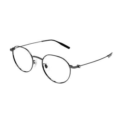 Montblanc Unisex Black Optical Glasses with Classic Logo and Irregular Frame. MB0317OA-003