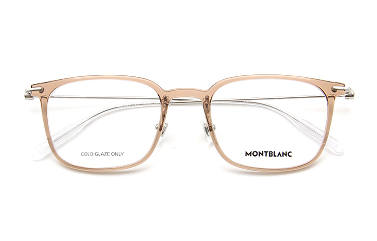 MONTBLANC Unisex Brown Square Full-Rim Optical Glasses Frame - Metal & Plastic. MB0100O-003 圖 2
