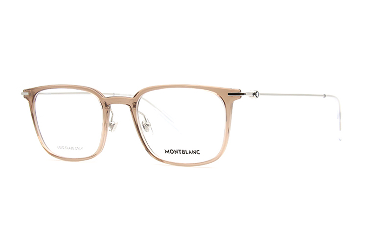 MONTBLANC Unisex Brown Square Full-Rim Optical Glasses Frame - Metal & Plastic. MB0100O-003 圖 4