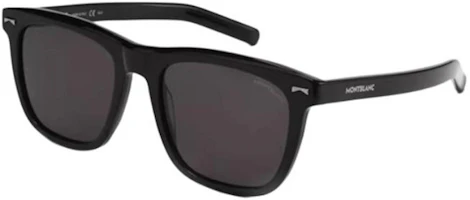 Montblanc Unisex Square Acetate Sunglasses Black/Green for Couples. MB0226S Montblanc Unisex Square Acetate Sunglasses Black/Green for Couples. MB0226S