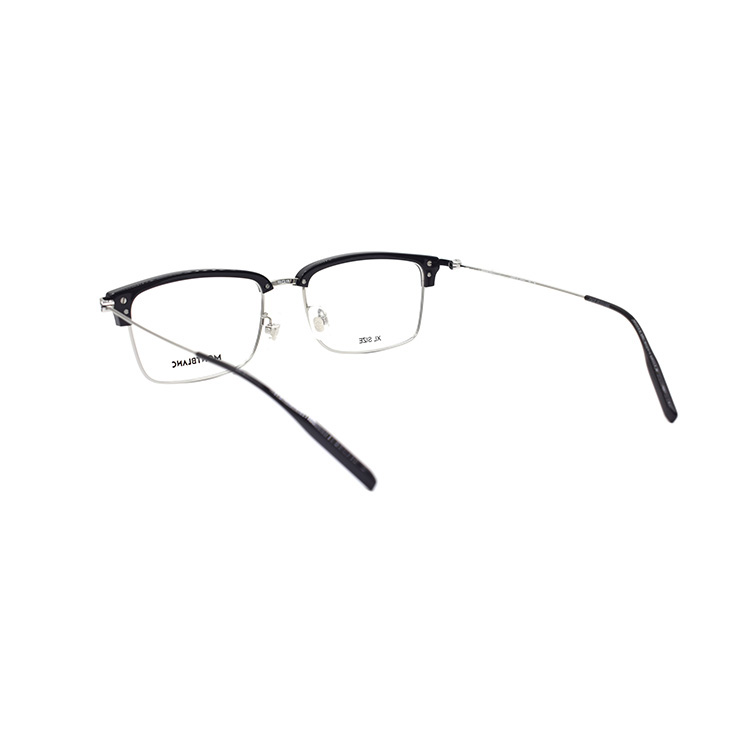 Shop 萬寶龍 男士都市輕量鈦金屬光學眼鏡框 MB0318OA-001-55