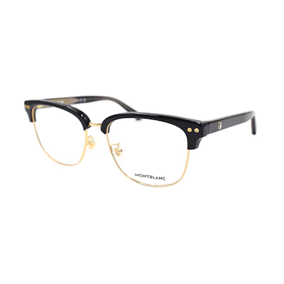 MONTBLANC Urban Style Optical Glasses Black Gold Frame for Men MB0259OK-005