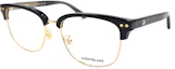 Order Cermin Mata Optikal Montblanc Urban Style Hitam Emas untuk Lelaki MB0259OK-005