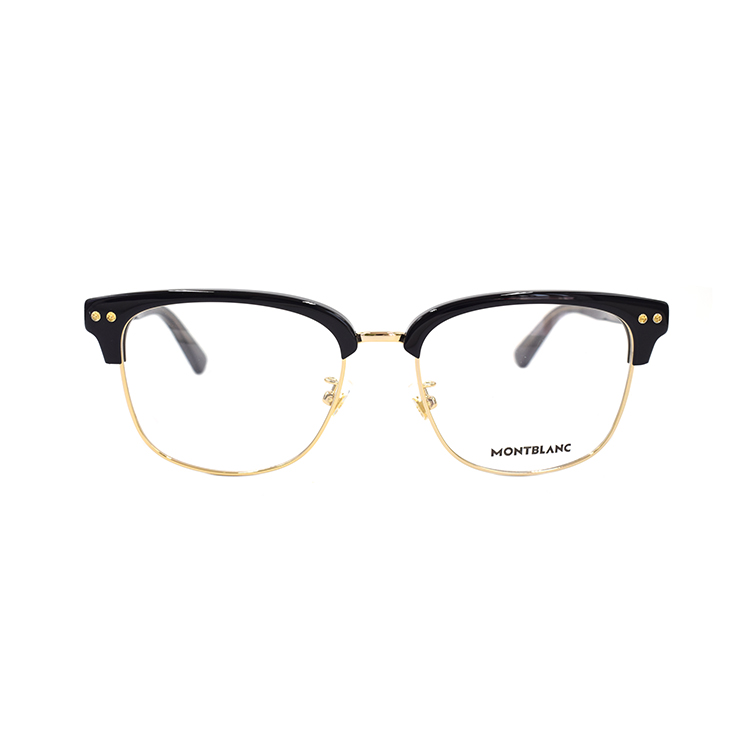 Lookbook Cermin Mata Optikal Montblanc Urban Style Hitam Emas untuk Lelaki MB0259OK-005