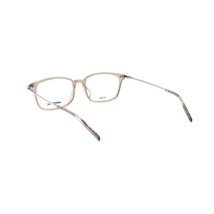 Shop Kacamata Optik Pria Montblanc Urban Titanium Ringan Model Persegi Panjang. MB0315OA-008-56