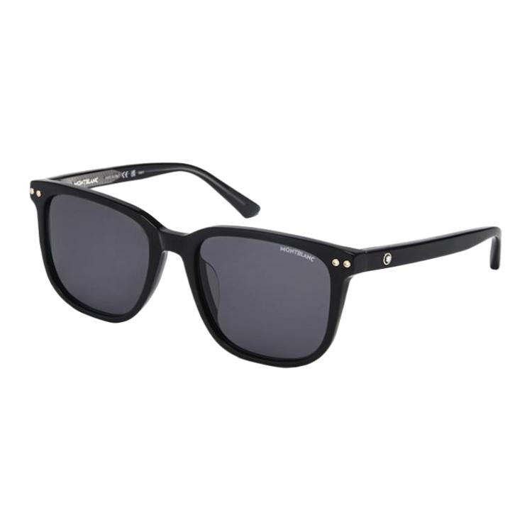 Montblanc UV Protection Square Sunglasses Black Unisex Couples Frame (Rx Available) MB0258SA