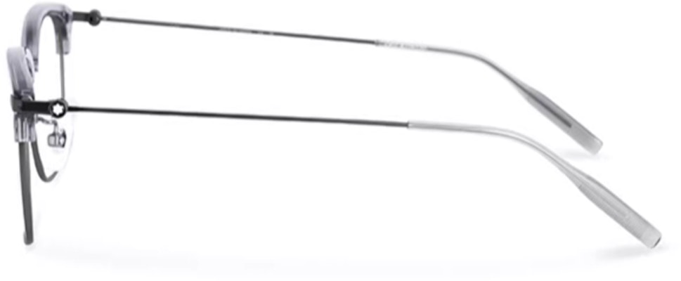 몽블랑 빈티지 안경 티타늄 프레임 비정형 그레이/블랙 안경. MB0316OA-003 Shop 몽블랑 빈티지 안경 티타늄 프레임 비정형 그레이/블랙 안경. MB0316OA-003