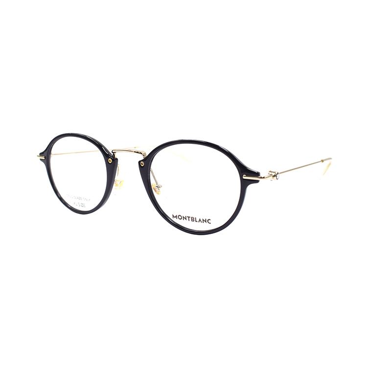 MONTBLANC White Star Vintage Round Optical Glasses for Men - Metal & Acetate. MB0297O-001