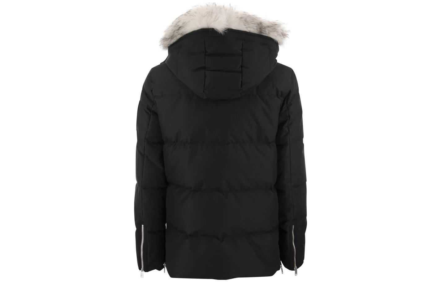 Moose Knuckles 3Q Shearling Unisex Black Down Jacket with Hood and Zipper. M32MJ178S1001 圖 3