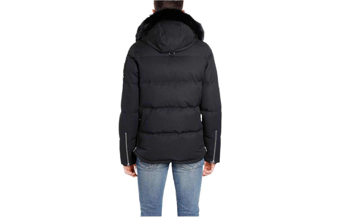 Lookbook Moose Knuckles 3Q男女款连帽短款羽绒服纯色外套. MK2228M3Q-291