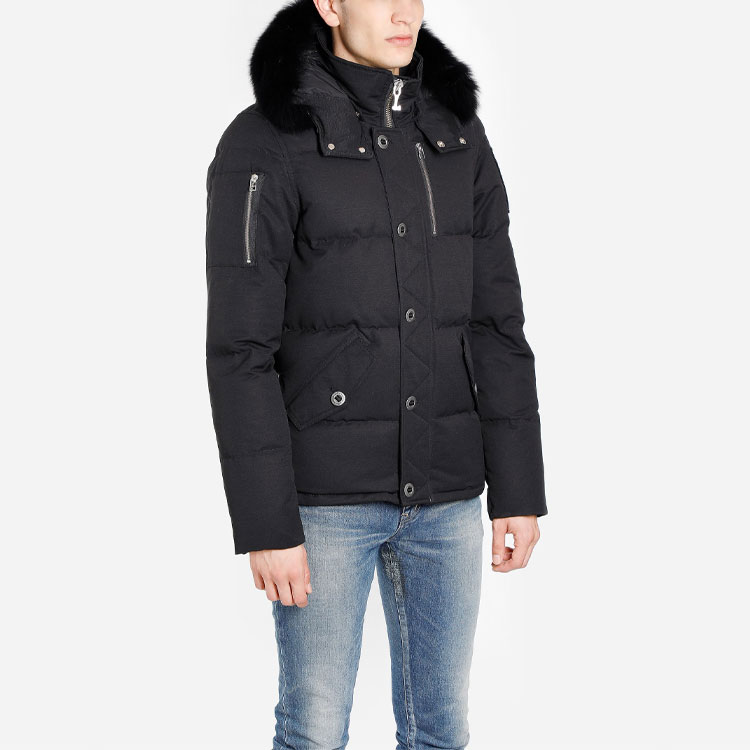 Purchase Moose Knuckles 3Q男女款连帽短款羽绒服纯色外套. MK2228M3Q-291