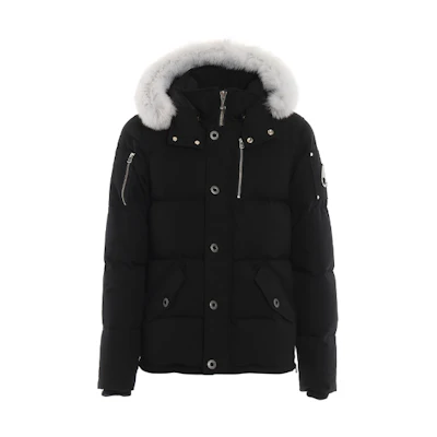 Moose Knuckles 3Q Unisex Short Down Jacket Black - Ski Season Hooded MK2228M3Q-290