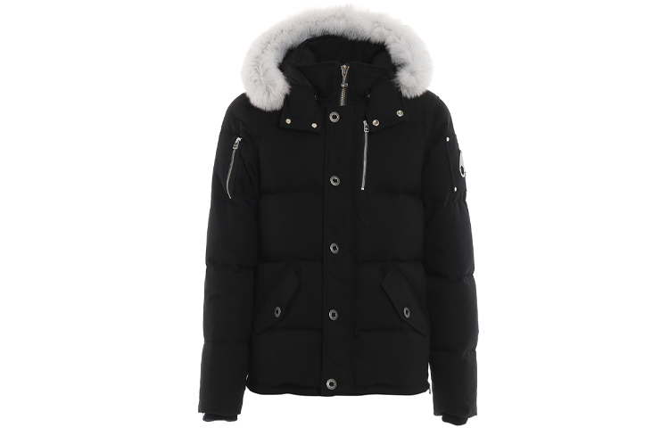 Order Moose Knuckles 3Q 男女通用短款羽绒服 黑色 - 滑雪季连帽设计 MK2228M3Q-290