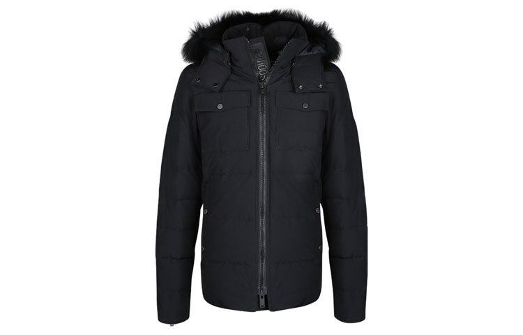 Order Moose Knuckles Jaket Panjang Lengan Basic Down dengan Desain Logo Subtil. M30MJ176-291