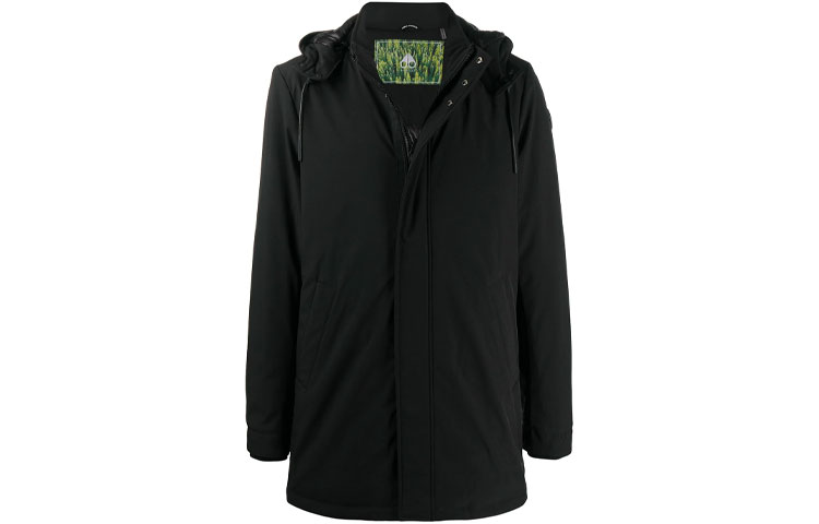 Moose Knuckles  Black Down Jacket with Detachable Hood M30MP207-292