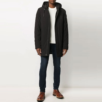 Moose Knuckles Jaket Hitam Down dengan Hoodie Lepas Pasang M30MP207-292 Lookbook Moose Knuckles Jaket Hitam Down dengan Hoodie Lepas Pasang M30MP207-292