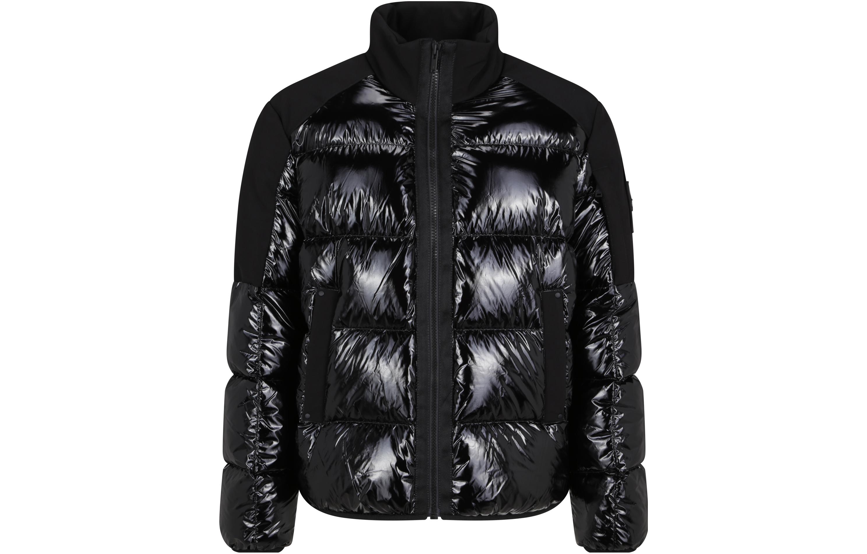 Order Moose Knuckles 黑色高領羽絨外套 M33MJ174-313