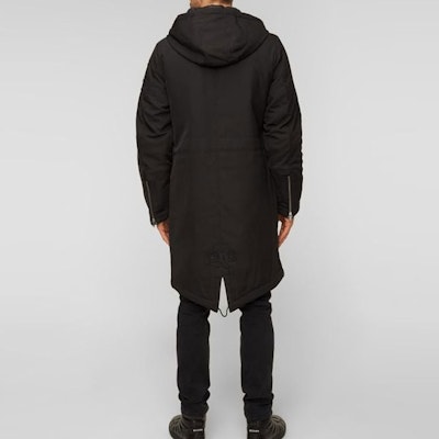 Moose Knuckles 黑色长袖连帽外套 舒适中长款夹克. M33MP244-292 Shop Moose Knuckles 黑色长袖连帽外套 舒适中长款夹克. M33MP244-292