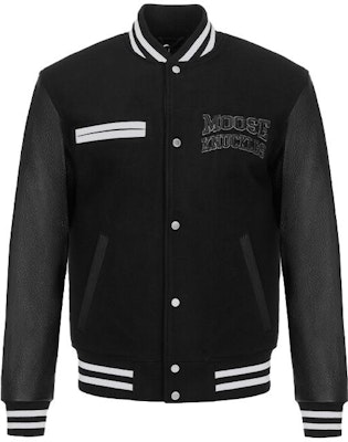 Moose Knuckles Jaket Varsity Baseball Hitam Loose Fit. M33MB025 Order Moose Knuckles Jaket Varsity Baseball Hitam Loose Fit. M33MB025