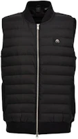 Moose Knuckles Black Sleeveless Zip Vest with Logo Print. M14MV456-313 Moose Knuckles Black Sleeveless Zip Vest with Logo Print. M14MV456-313