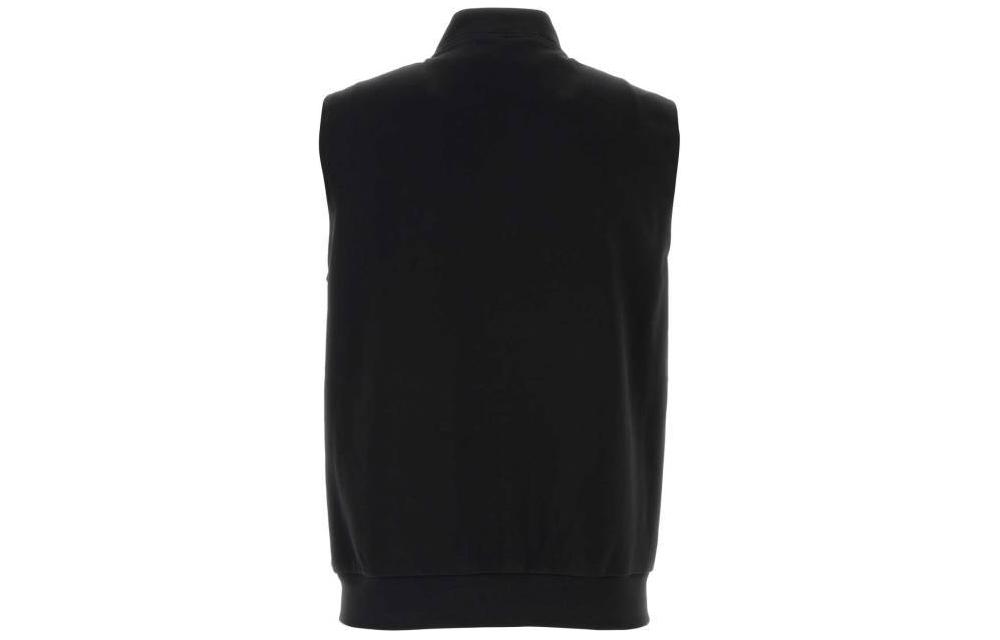 Lookbook ムースナックルズ ブラック ロゴプリント付きノースリーブジップベスト. M14MV456-313